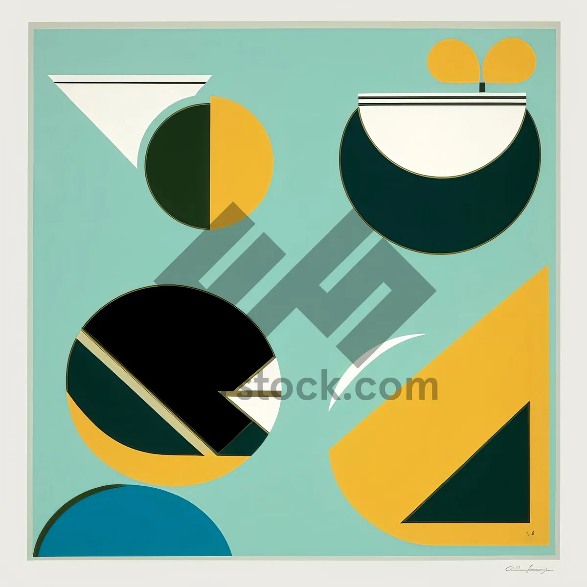 Picture of Symbolic Set of Designed Graphic Icons