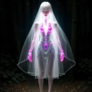 Fashion bride dress wedding furniture protective covering.