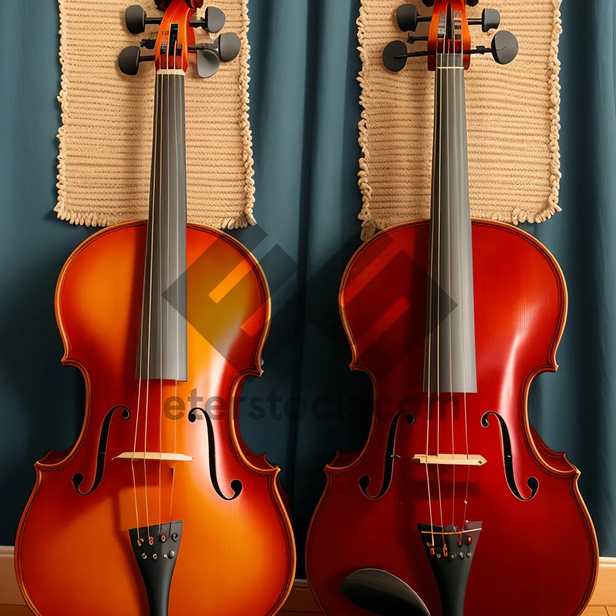 Picture of Musical Stringed Instruments in Harmony