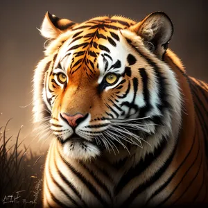 Fierce Tiger: Majestic Predator of the Jungle