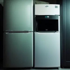Modern White Goods Refrigerator with 3D Design