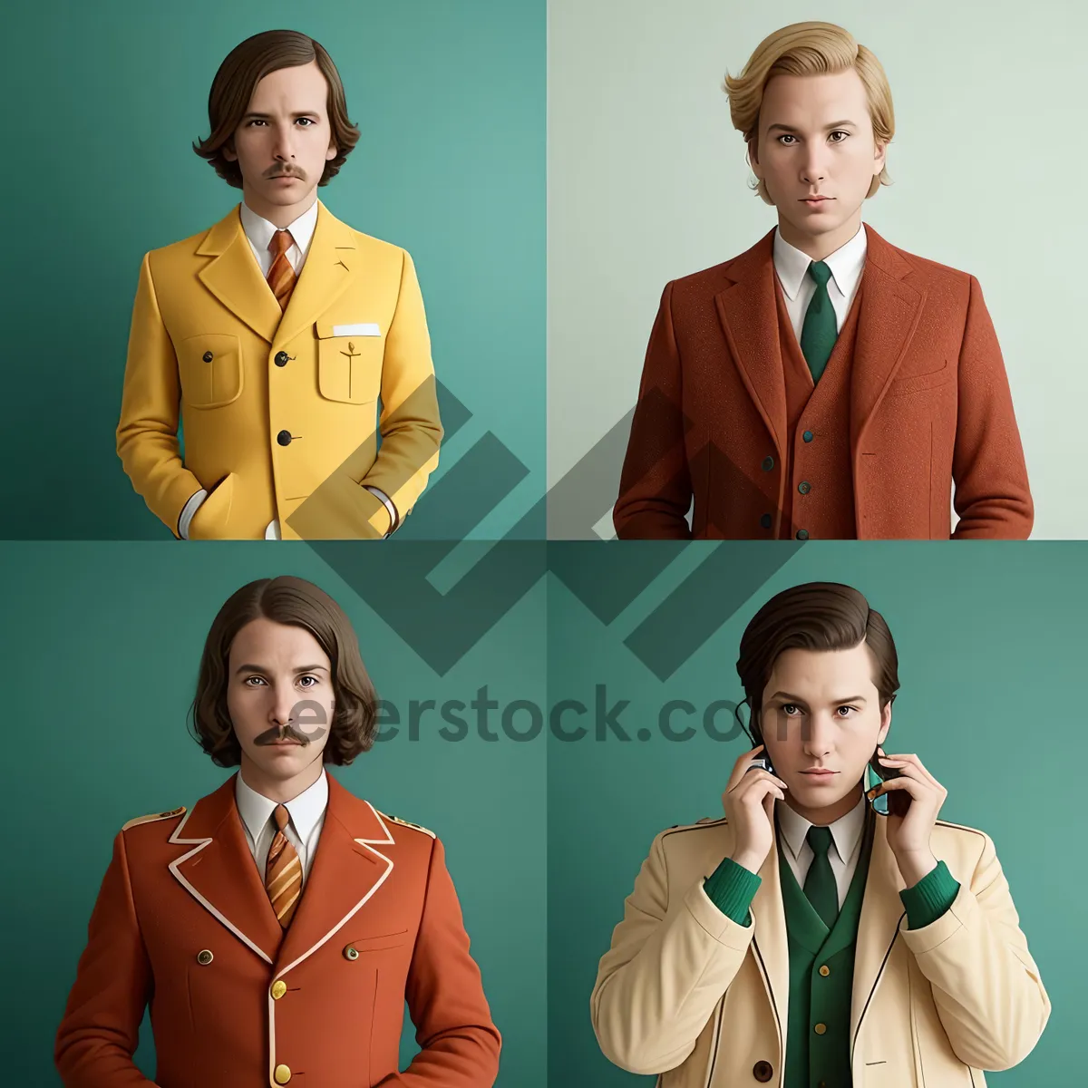 Picture of Successful golfer in a corporate clinic with teammates