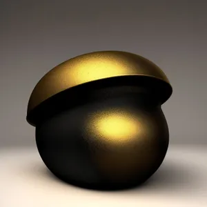 Sparkling Glass Egg with Dynamic Reflection