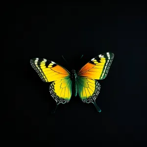 Vibrant Monarch Butterfly Perched on Viola Flower