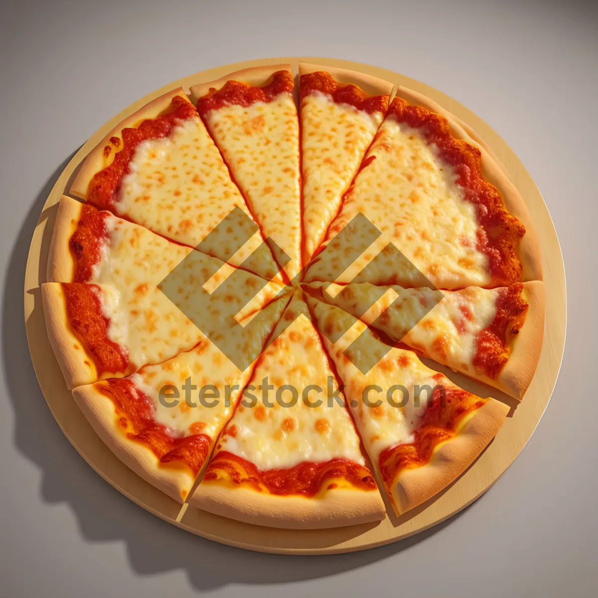 Picture of Delicious Pizza Slice with Melty Cheese