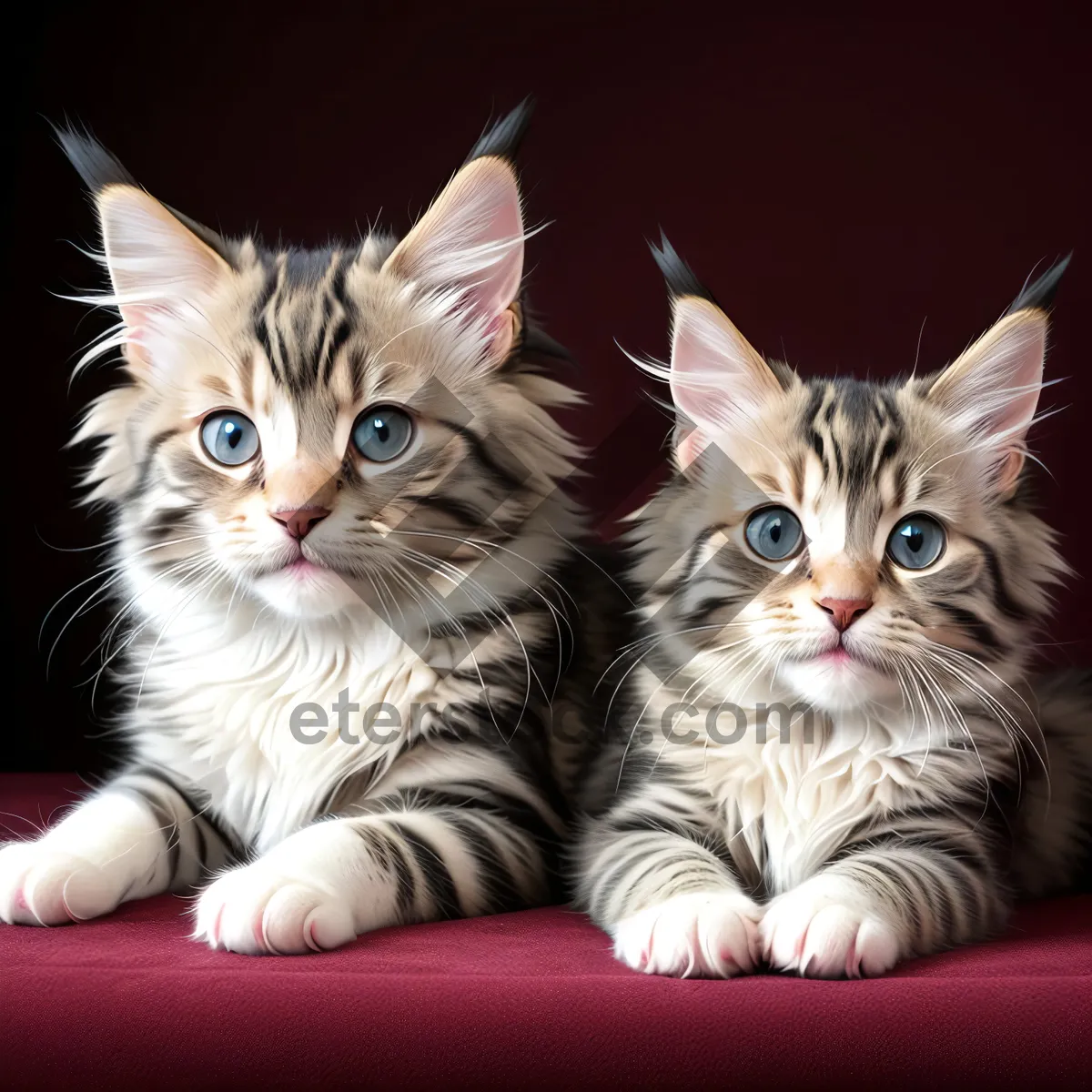 Picture of Cute Tabby Kitten with Adorable Whiskers