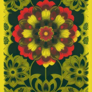 Floral Swirls: Retro Floral Design With Hippie Vibes