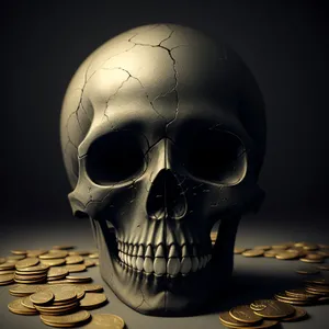 Pirate's Horrifying Skull: Symbol of Death and Fear