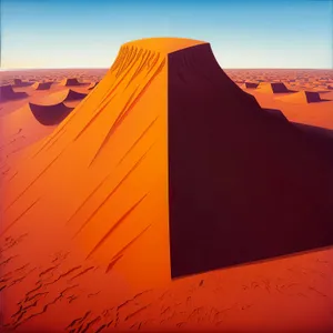 Golden Sand Dunes: Majestic Desert Landscape