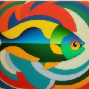 Graphic wave design symbol icon set