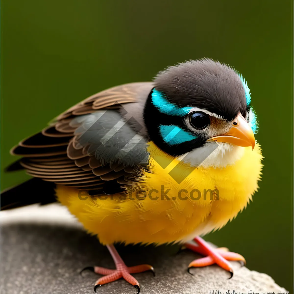 Picture of Vibrant Wild Bird with Majestic Feathers