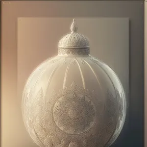 Shimmering Winter Wonderland Glass Ornament