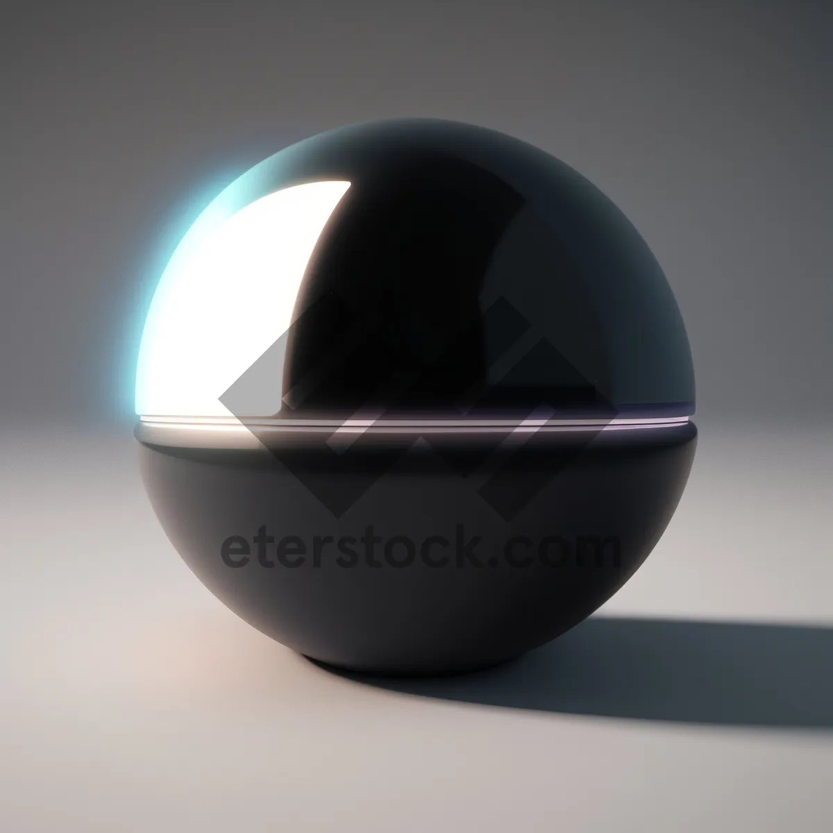 Picture of Shiny Glass Sphere Icon - 3D Reflection Design