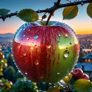 Fresh and delicious red apple for the holidays
