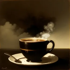 Morning Aroma: Hot Cup of Cappuccino