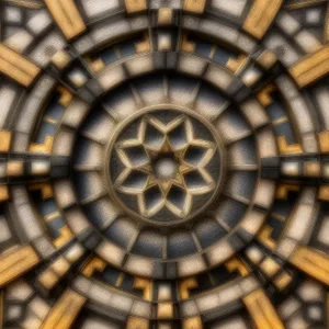 Exquisite Old Building Vault with Intricate Window Design