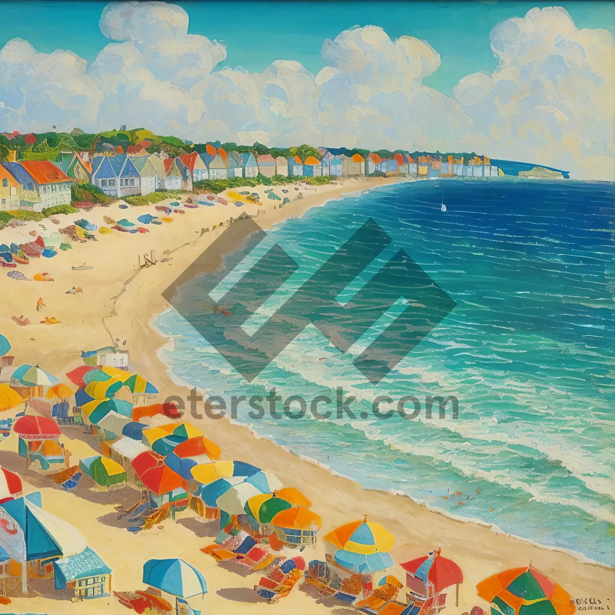 Picture of Turquoise Waters and Sandy Beach at Tropical Resort