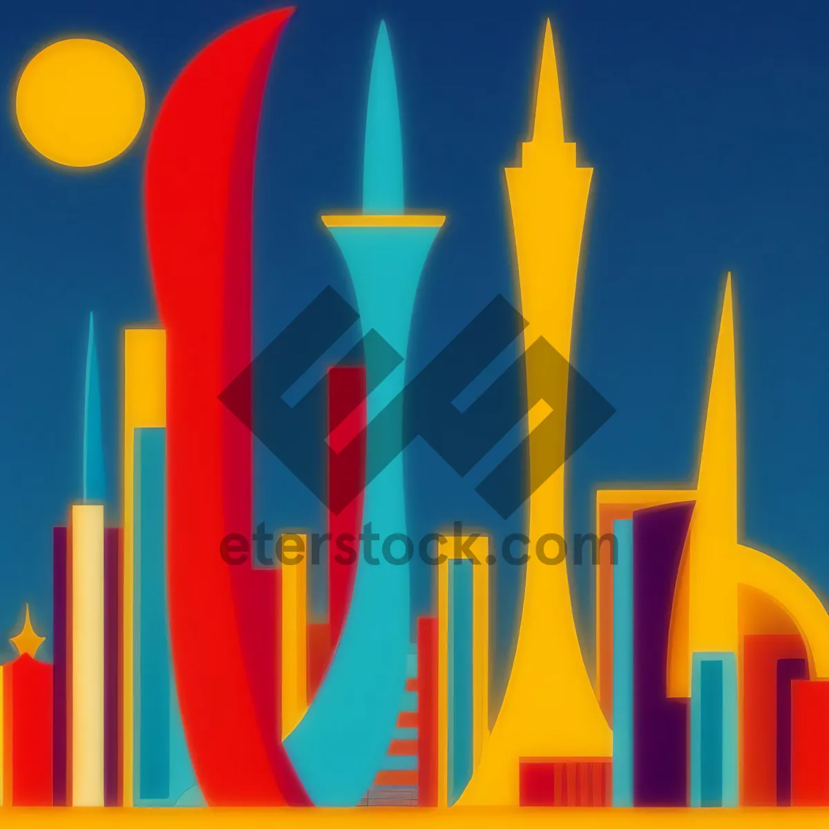 Picture of Colorful Education: Artistic Shuttlecock and Drawing Supplies