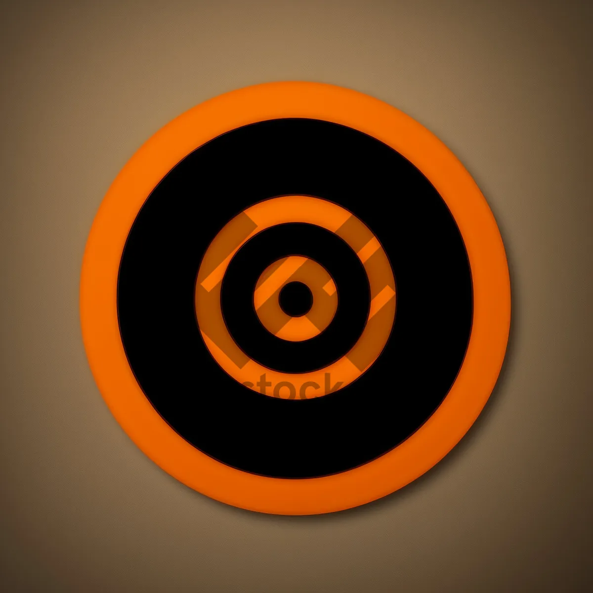 Picture of Shiny 3D Orange Circle Web Icon