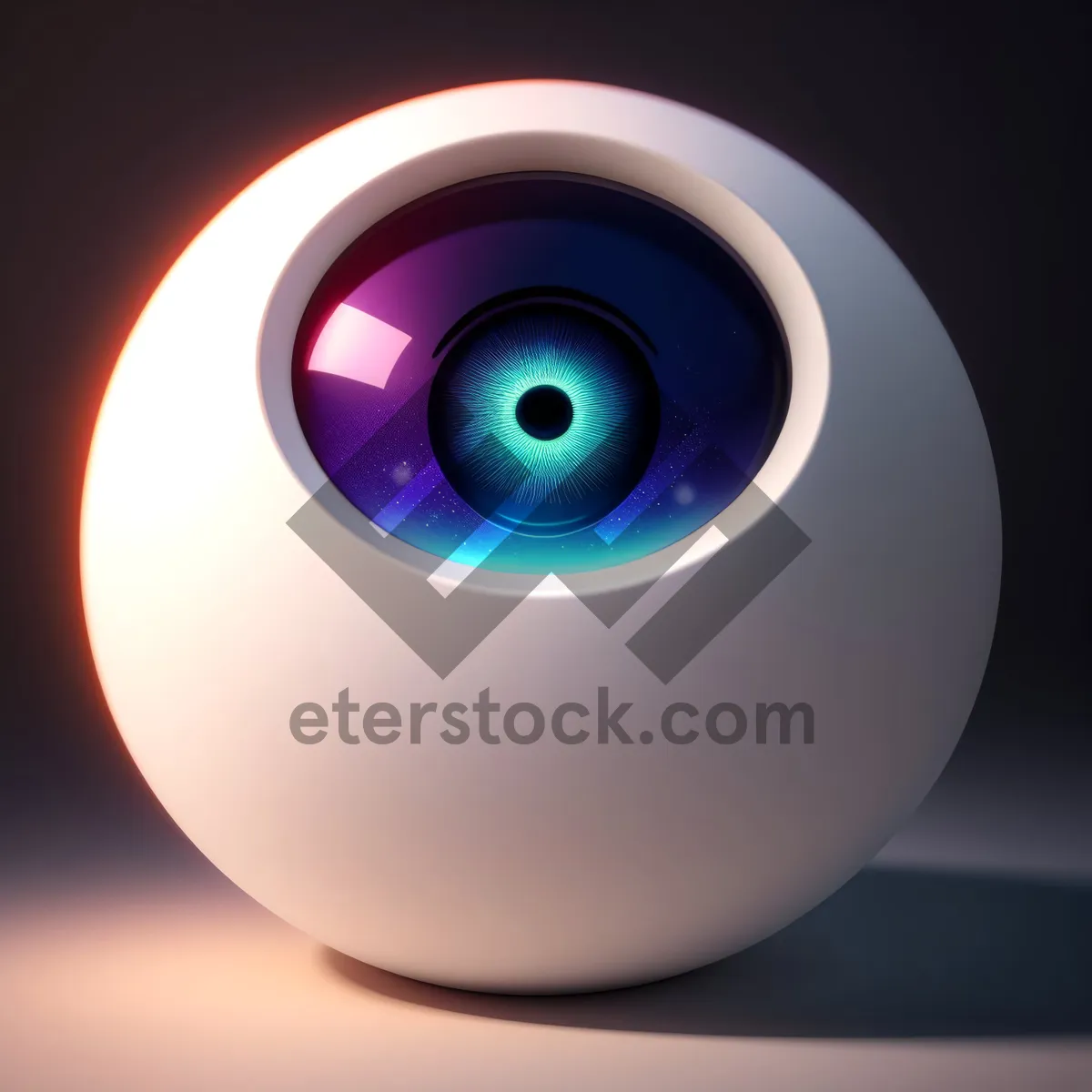 Picture of Shiny round button set with reflection - modern web design