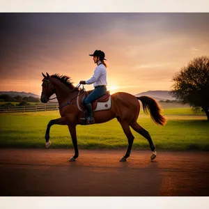 Thoroughbred Stallion in Equestrian Sport