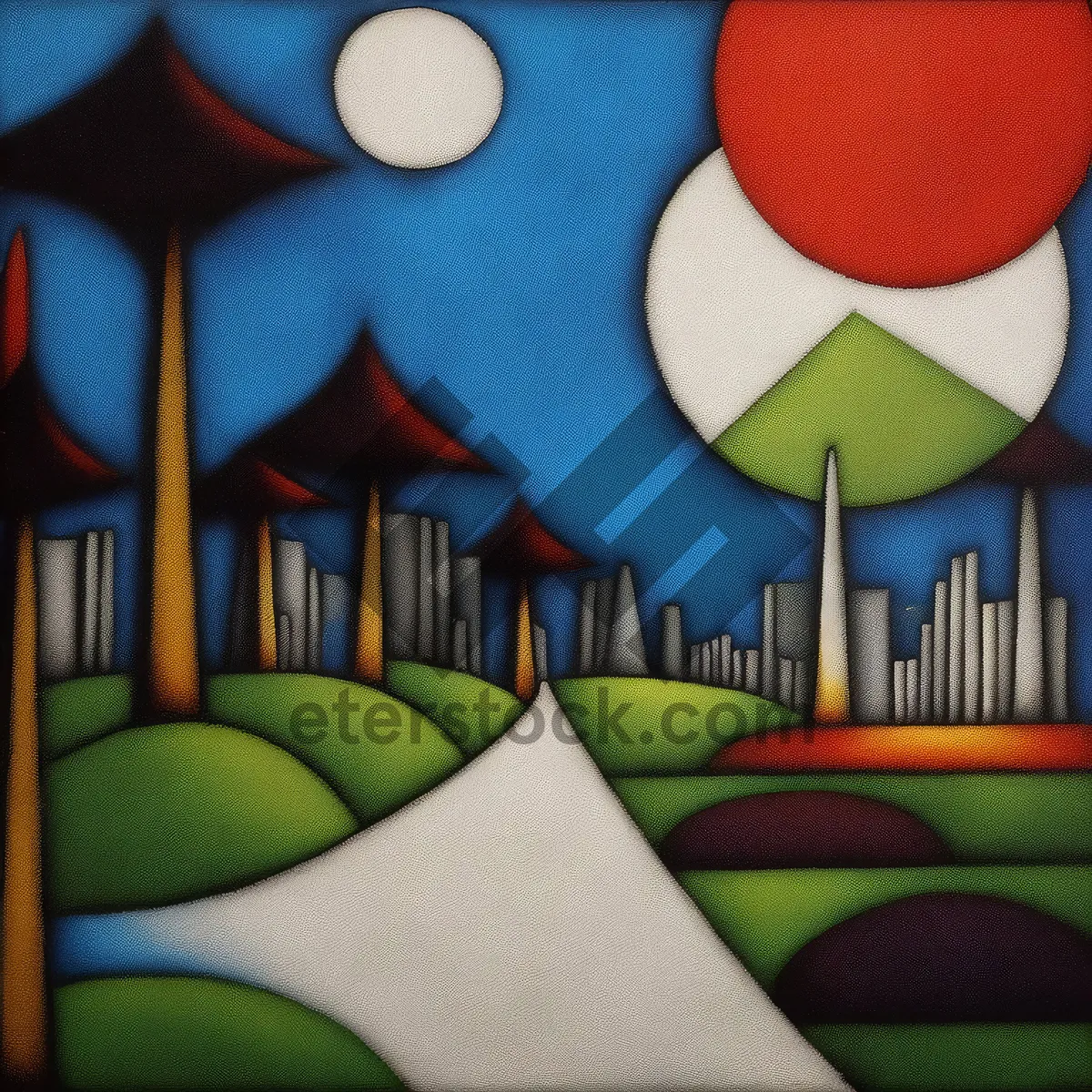 Picture of Vibrant Pencil Rainbow: Colorful Writing Implements for Art Education