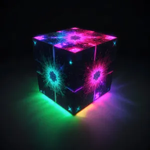 Black starry laser design fractal wallpaper backdrop