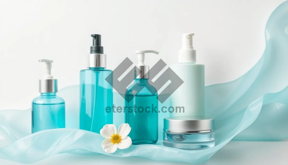 Picture of Luxury spa bottle care treatment relaxation.