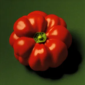 Colorful Bell Peppers in a Garden