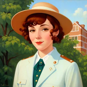 Happy doctor in trench coat with stethoscope