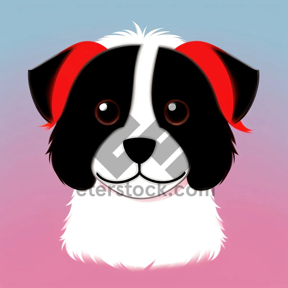 Picture of Cute Cartoon Character with Animal Ears - Clip Art Image