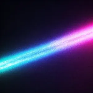 Digital Nematode Laser Glow: Abstract Energy Fractal Design