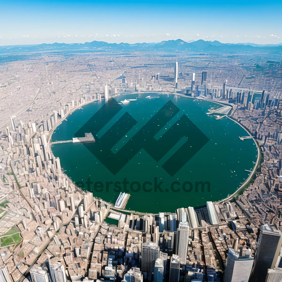 Picture of Solar Dish Reflecting Sky on Beach