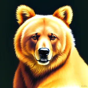 Brown Cute Fur Face - Dog Portrait