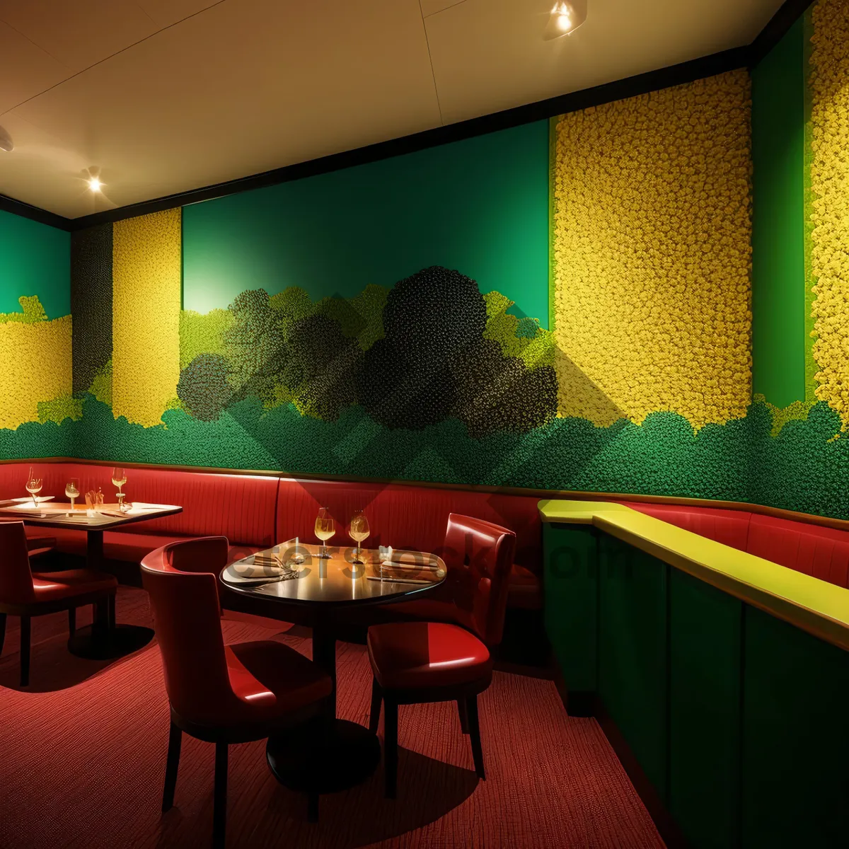 Picture of Modern interior design of luxury restaurant