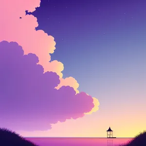 Radiant Sky Map with Vibrant Atmosphere