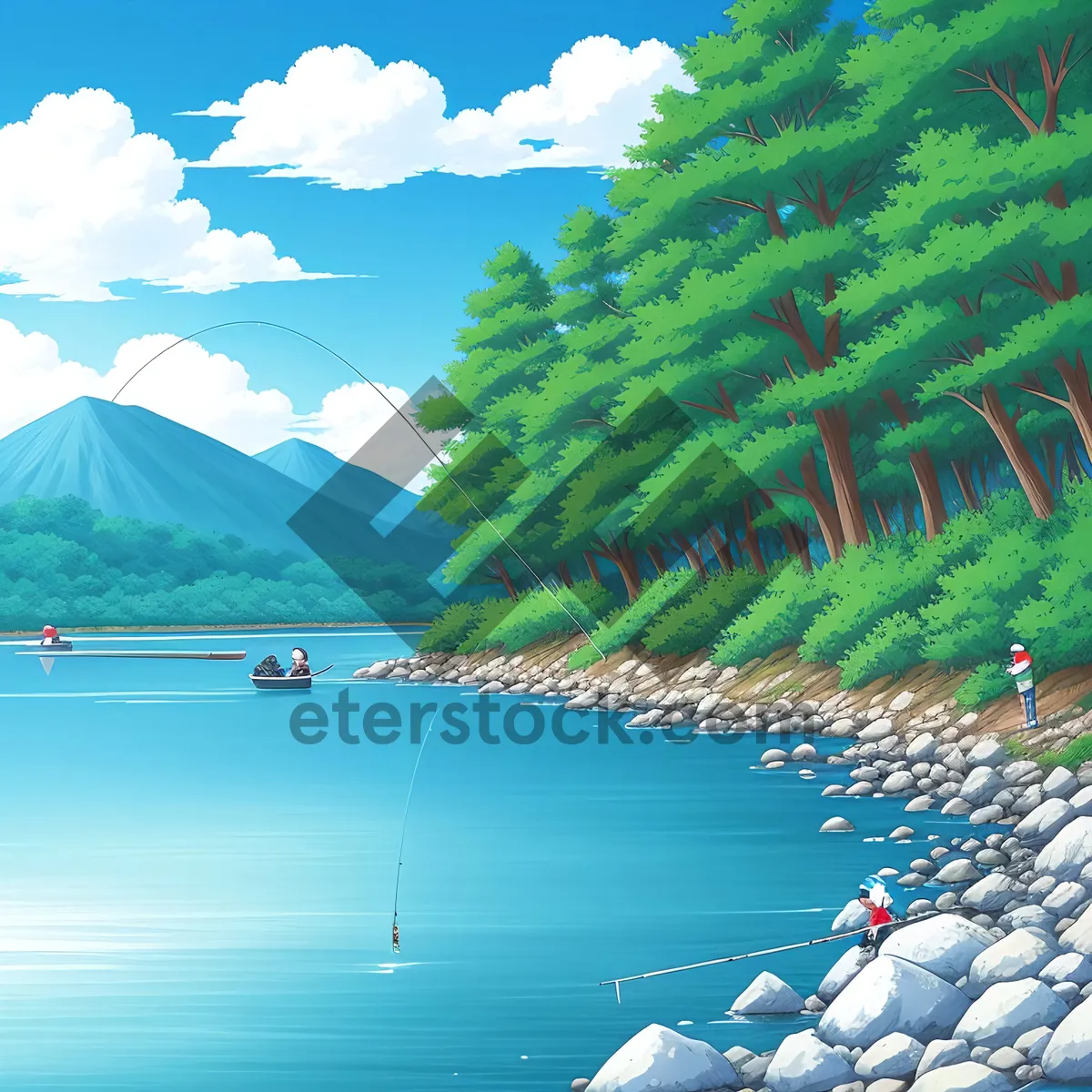 Picture of Sunny Coastal Beachscape: Serene Summer Getaway