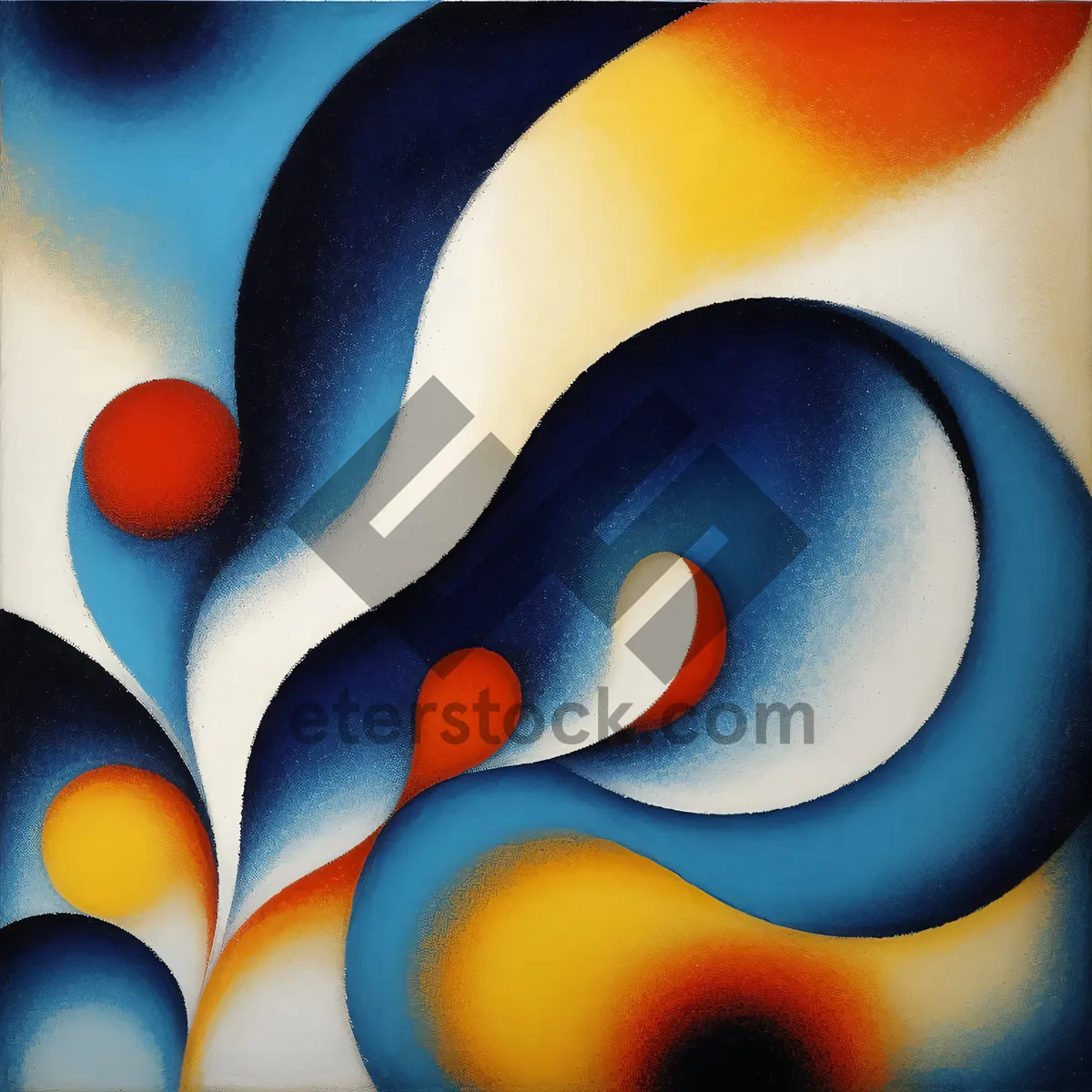 Picture of Colorful sphere ball game equipment with clownfish swirls.