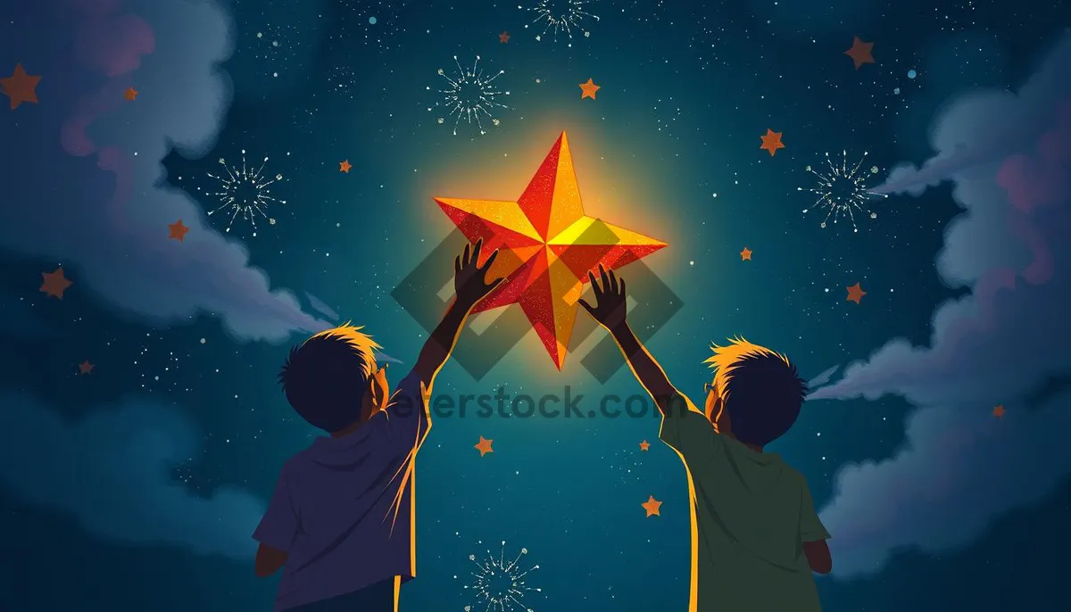 Picture of Silhouette Moonlit Tree Holiday Greeting