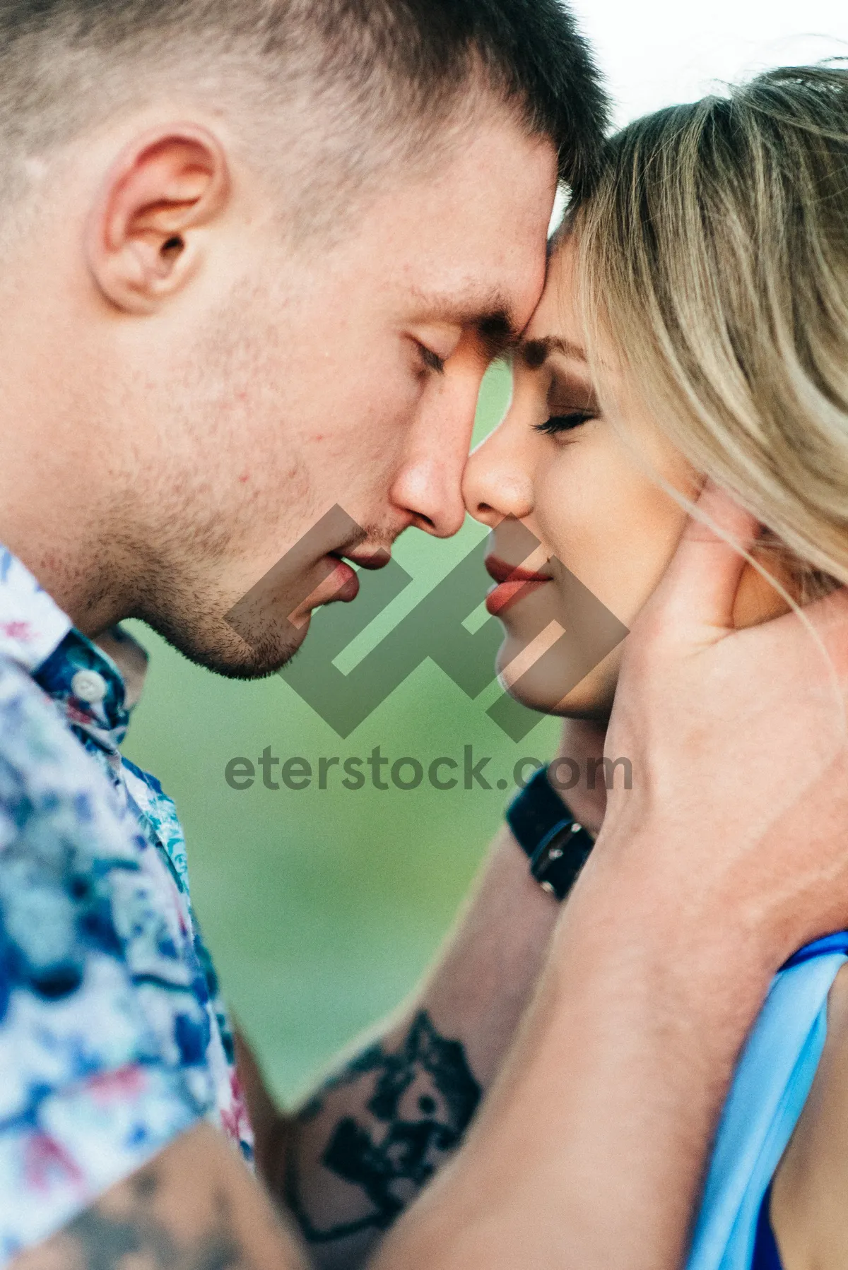 Picture of Smiling adult with lipstick and brush