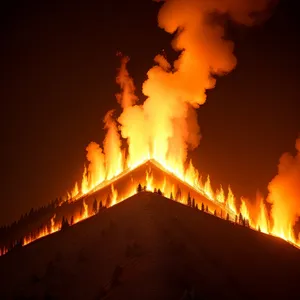 Fiery Inferno: Intense Heat and Blaze