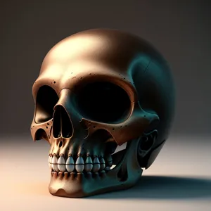 Pirate Skull Piggy Bank Skeleton - 3D Death Symbol