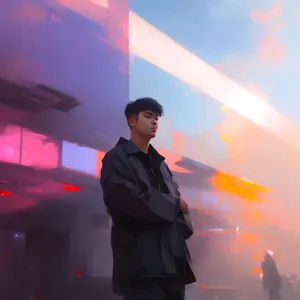 Musical Performance: Cheering Crowd at Nighttime Concert