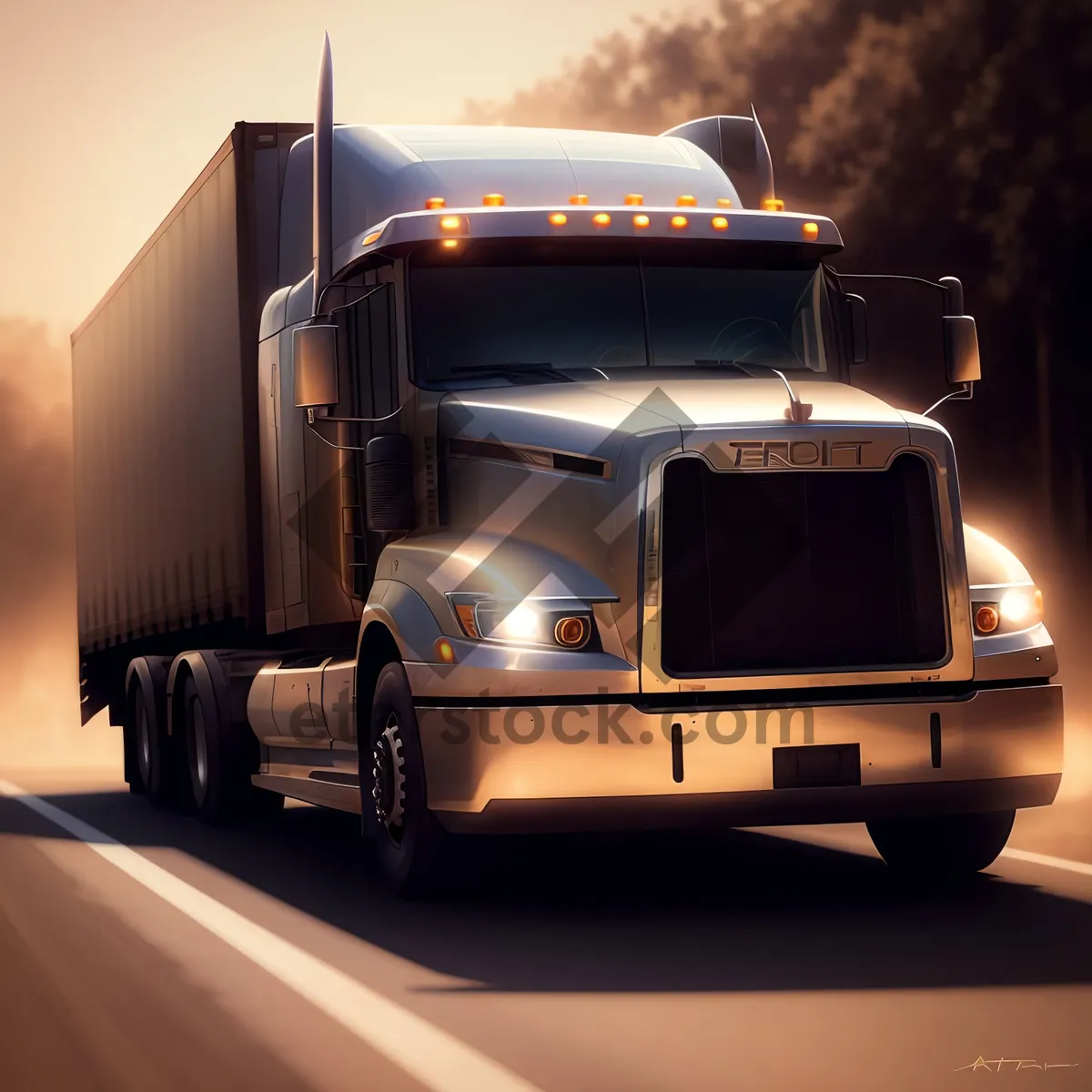 Picture of Fast Freight on the Open Road