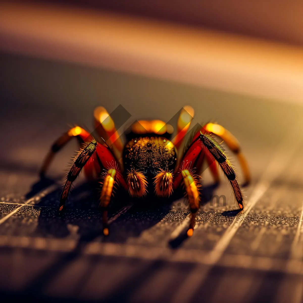 Picture of Wildlife Arthropod: Close-up of a Wolf Spider