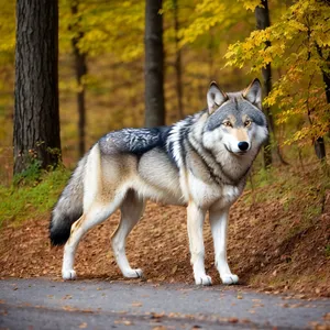 Siberian Husky: Majestic Canine with Piercing Eyes