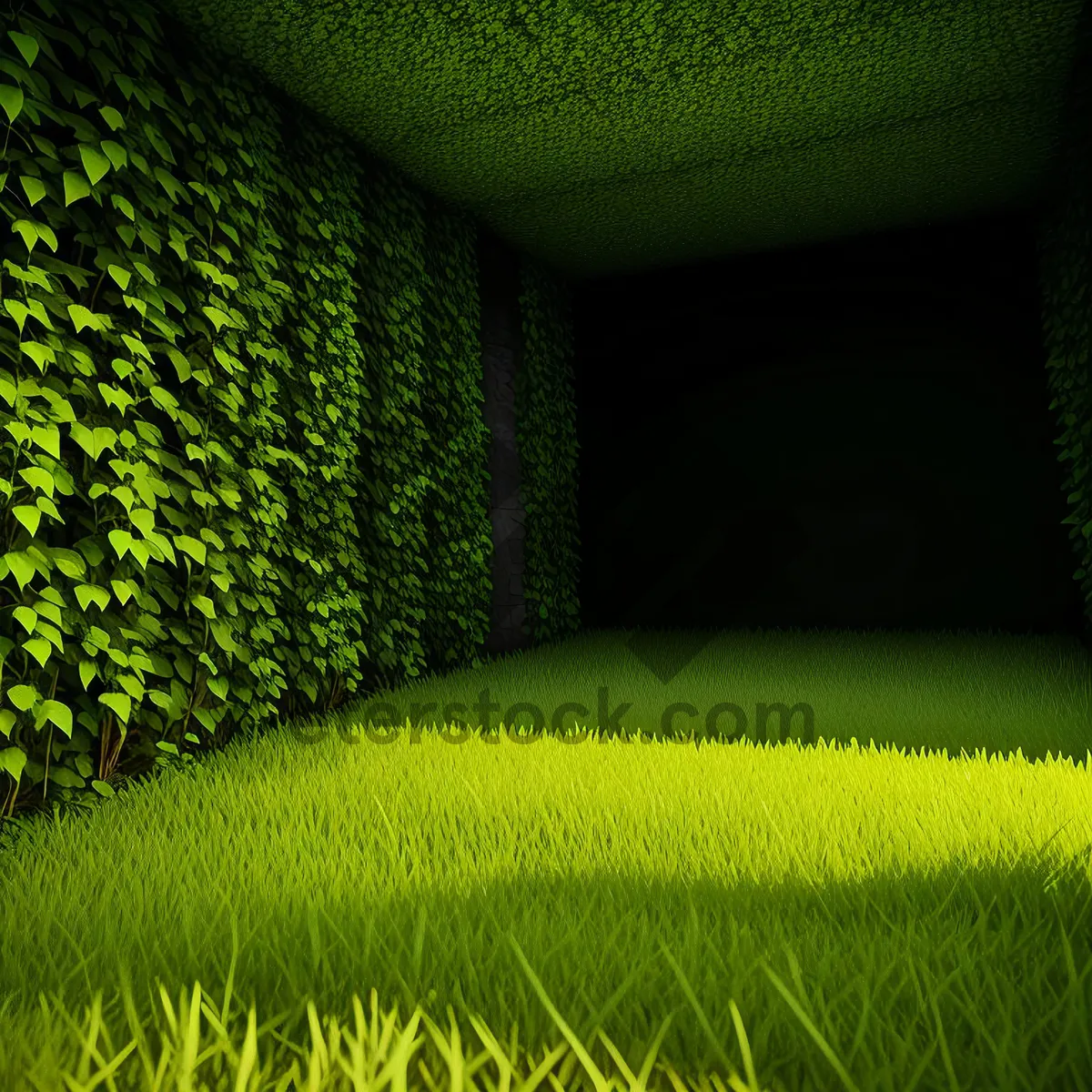 Picture of Vibrant Green Meadow: Refreshing Burst of Nature