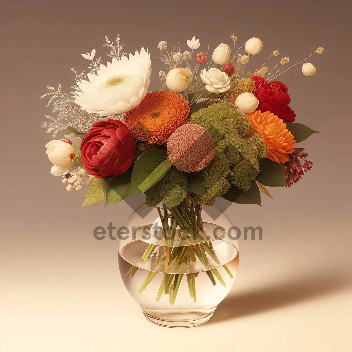 Picture of Fresh Strawberry Bush: Vibrant Fruity Decoration for Celebrations