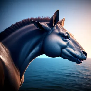 Stunning Bay Stallion - Majestic Equine Portrait