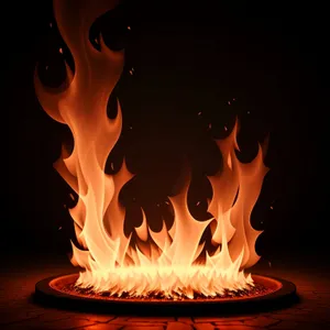 Blazing Inferno: A Fiery Dance of Flames